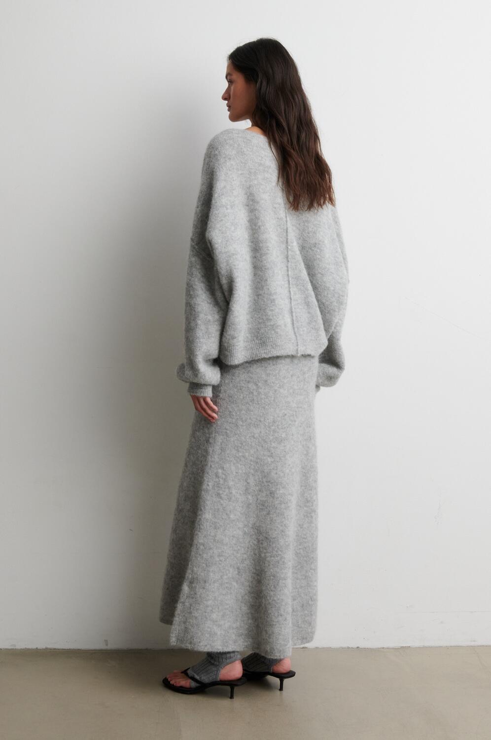 Pollenza striktrøje - Light Grey Melange